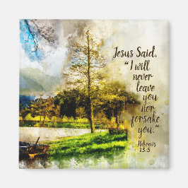 Íman Hebraico 13:5 Eu nunca te deixarei ou te abandonar