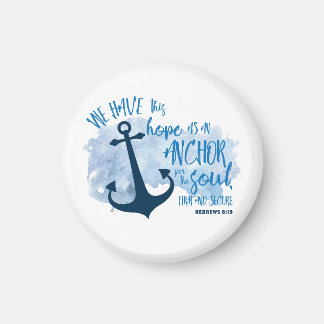Íman Hebraico 6:19 Anchor Magnet