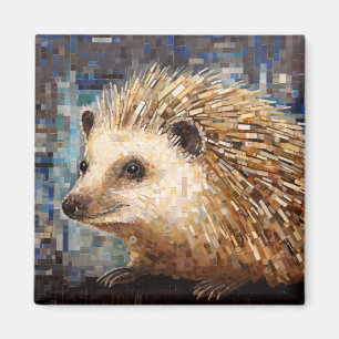Íman Hedgehog Animal Art Decor Paint Mosaico