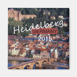 Íman Heidelberg Alemanha Souvenir Magnet Change Year