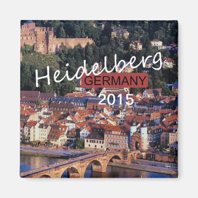 Íman Heidelberg Alemanha Souvenir Magnet Change Year (Frente)