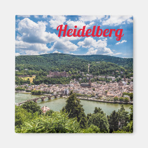 Íman Heidelberg Neckar Panorama Alemanha