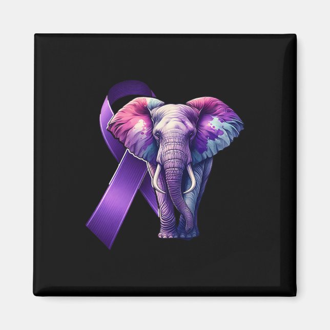 Íman Heimerheimer: apoio à conscientização do roxo Elef (Frente)