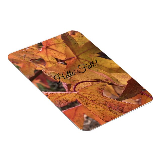 Íman "Hello Fall!" Refrigerator Magnet (Lado Direito)