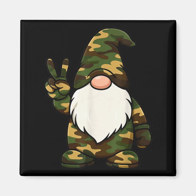 Íman Hello Hunting Season Christmas Camouflage Camo Gno (Frente)