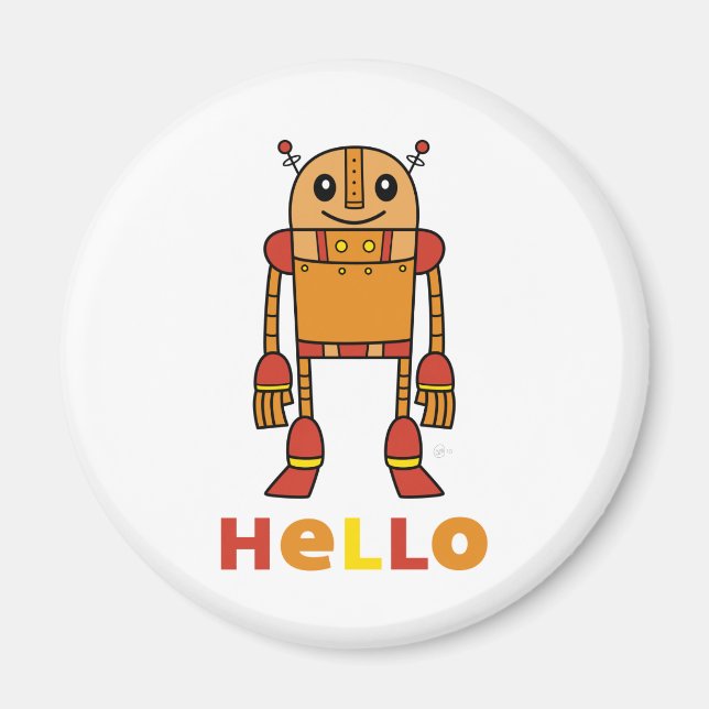 Íman Hello Robot - Magnet (Frente)