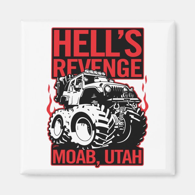 Íman Hell's Revenge Moab Utah fora Road 4x4 Adventure (Frente)
