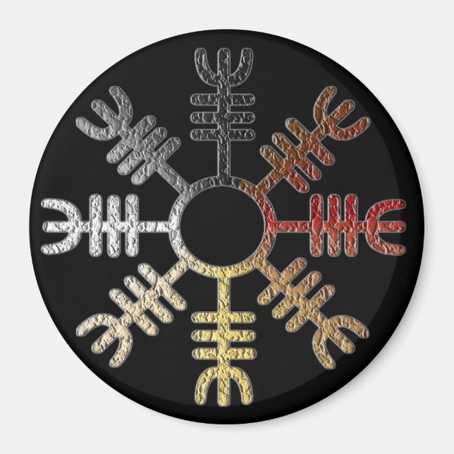 Íman Helm of Awe Bear Pride Magnet (Frente)