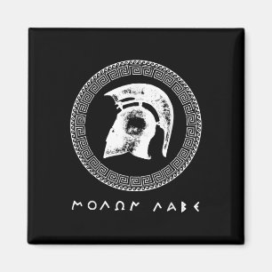 Íman Helmet para guerreiros do Molon Labe Spartan Antig