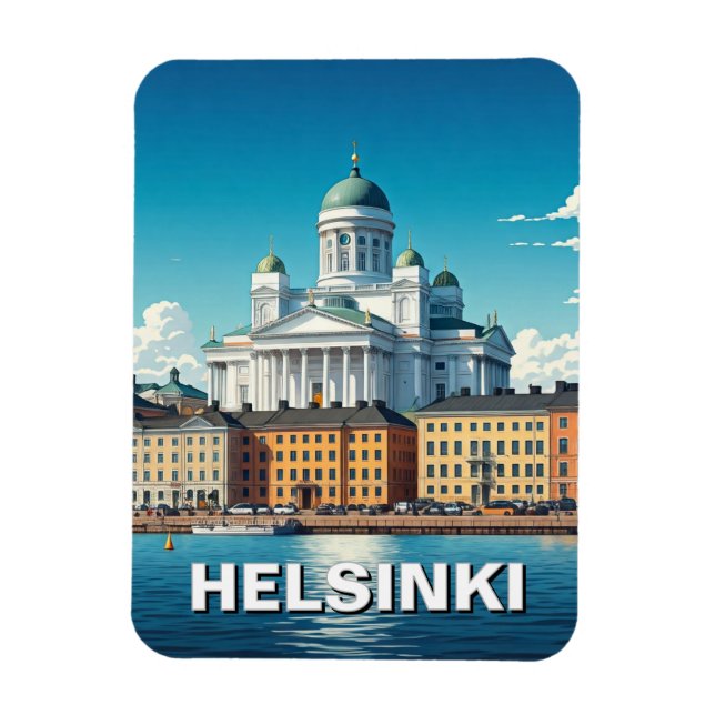 Íman Helsínquia Finlândia Viagem (Vertical)