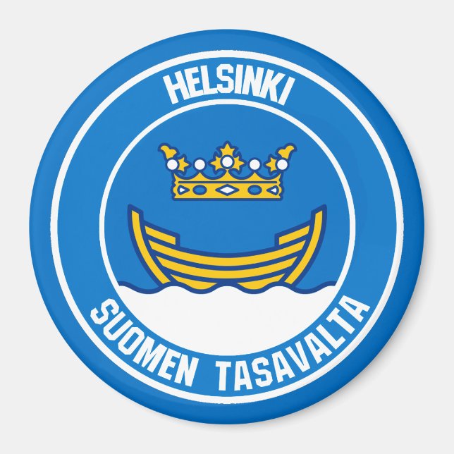 Íman Helsínquia Round Emblem (Frente)