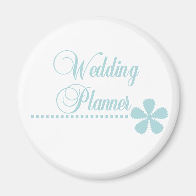 Íman Hemorragia de Teal Planner de Casamento (Frente)