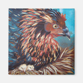 Íman Hen com Pintinhos