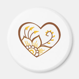 Íman Henna Heart Yellow