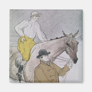 Íman Henri de Toulouse-Lautrec   que o jóquei conduziu
