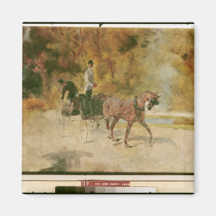 Íman Henri de Toulouse-Lautrec um Cão-Carro