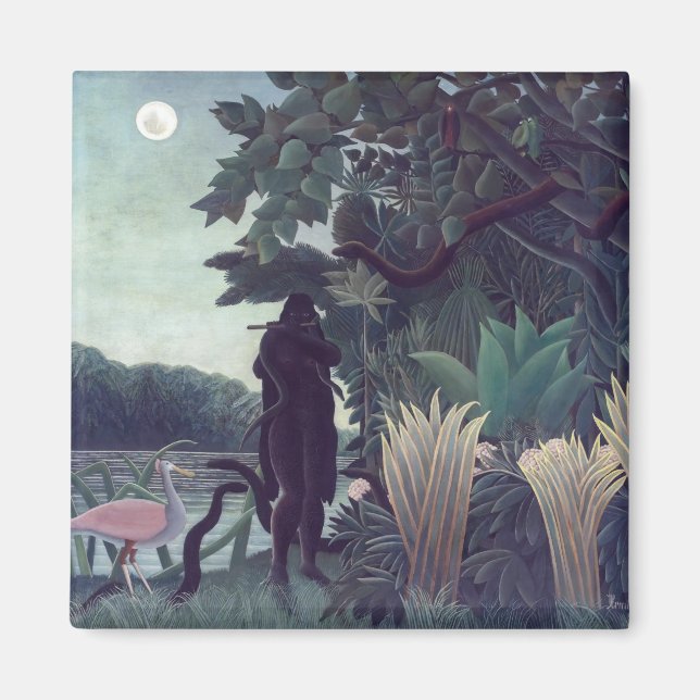 Íman Henri Rousseau - A Encantadora de Serpentes (Frente)