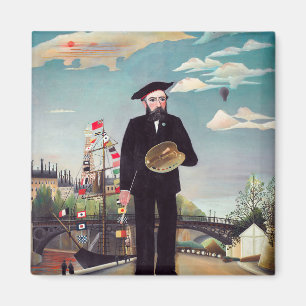 Íman Henri Rousseau - Autorretrato-Paisagem