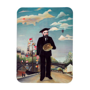 Íman Henri Rousseau - Autorretrato-Paisagem