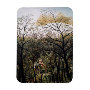Íman Henri Rousseau - Encontro na Floresta