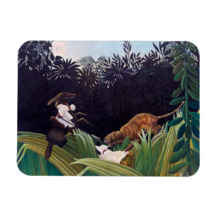 Íman Henri Rousseau - Escoteiros Atacados por um Tigre