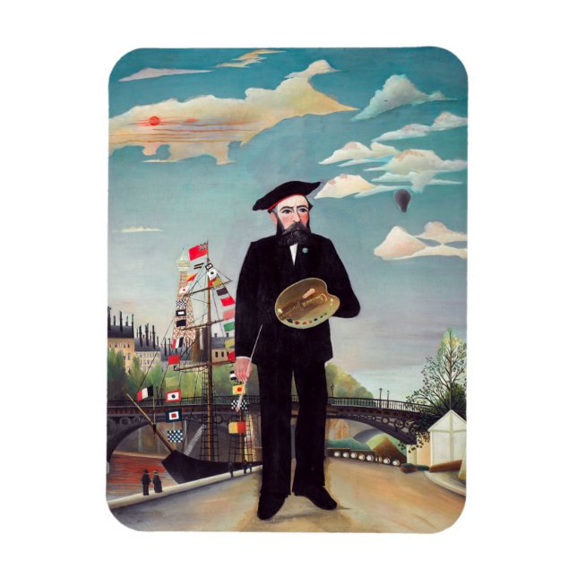 Íman Henri Rousseau - Eu Próprio Retrato-Paisagem (Vertical)