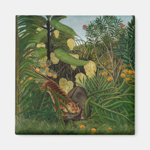 Íman Henri Rousseau - Luta entre Tigre e Búfalo