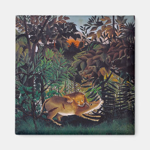Íman Henri Rousseau - O Leão Faminto