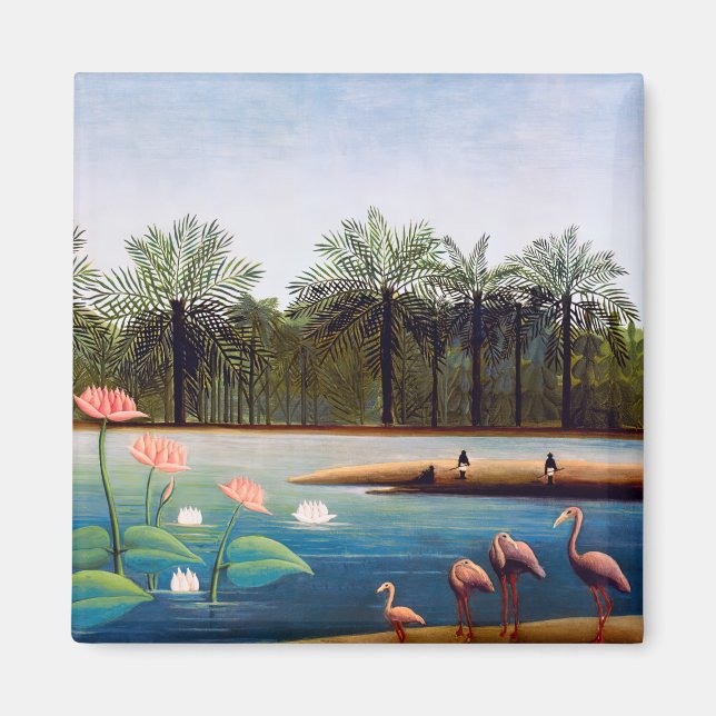 Íman Henri Rousseau - Os Flamingos (Frente)