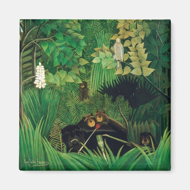 Íman Henri Rousseau - Os Jesters Feliz (Frente)