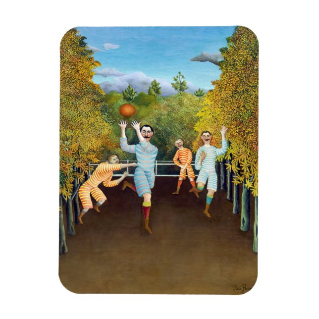 Íman Henri Rousseau - Os Jogadores De Futebol (Vertical)