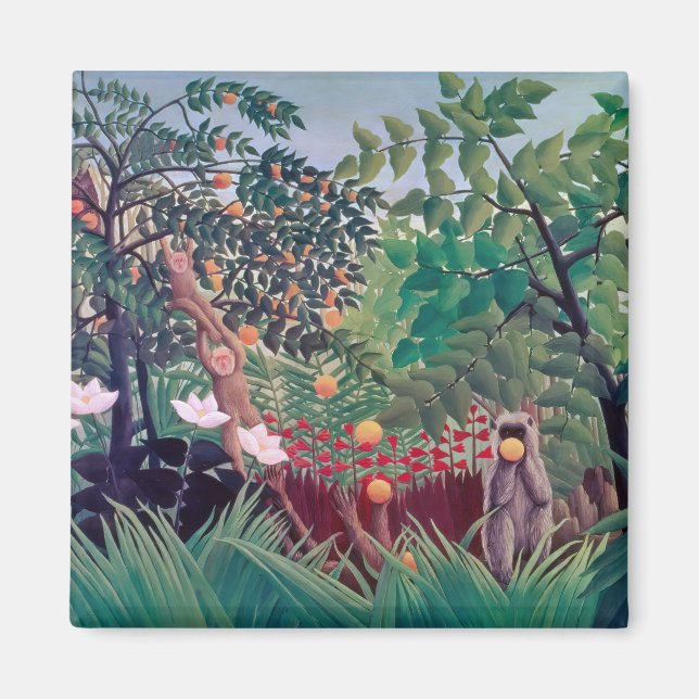 Íman Henri Rousseau - Paisagem Exótica (Frente)