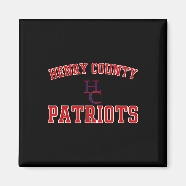 Íman Henry County Patriots Logo Varsity Hs (Frente)