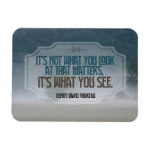 Henry David Thoreau, citação inspiracional "Veja" 