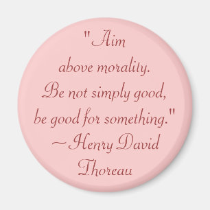 Íman Henry David Thoreau Morality and Purpose Cote