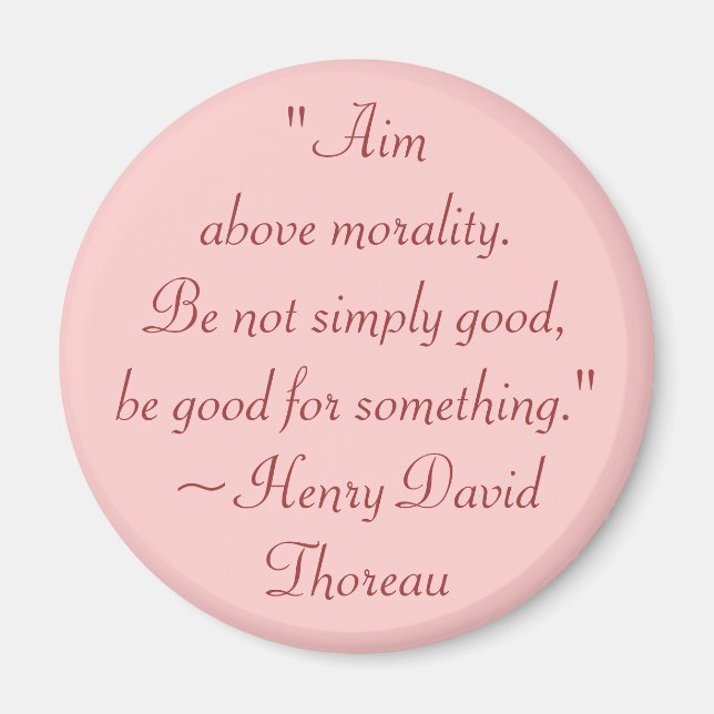 Íman Henry David Thoreau Morality and Purpose Cote (Frente)