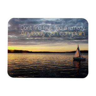 Íman Henry Ford Inspirational Cote "Encontre um remédio