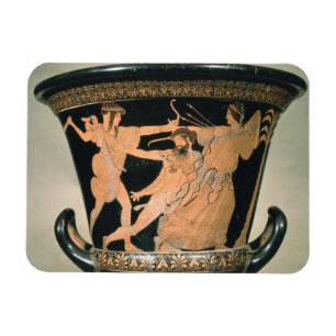 Íman Herakles que esforça-se, detalhe de um sótão