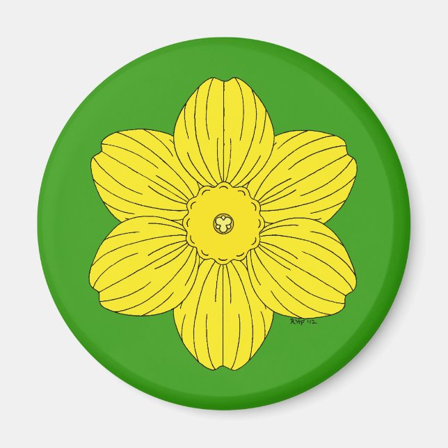 Íman Heraldic Daffodil (Frente)