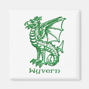 Íman Heráldica medieval do Wyvern
