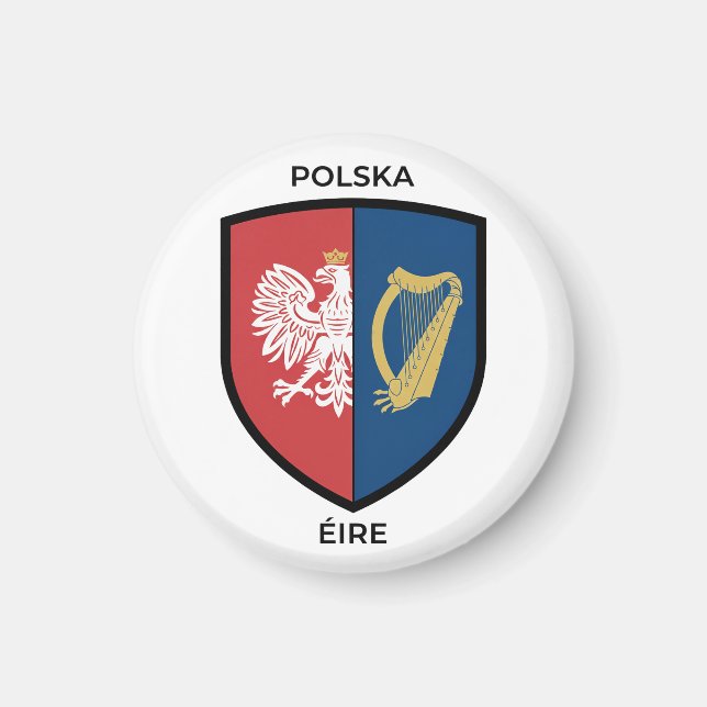 Íman Herança Irlandesa-Polonesa (Frente)