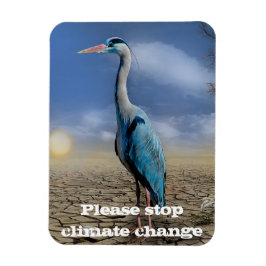 Íman Herão azul em seca