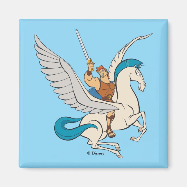 Íman Hercules Riding Pegasus Magnet (Frente)