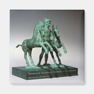 Íman Hércules subindo os cavalos de Diomedes,