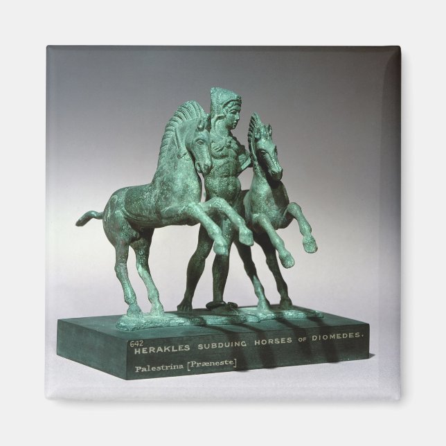 Íman Hércules subindo os cavalos de Diomedes, (Frente)