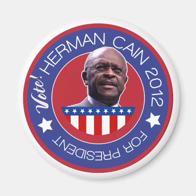Íman Herman Cain para o Presidente dos EUA em 2012 (Frente)