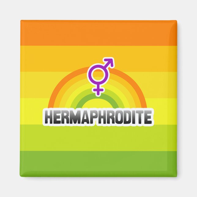 ÍMAN HERMAPHRODITE RAINBOW (Frente)