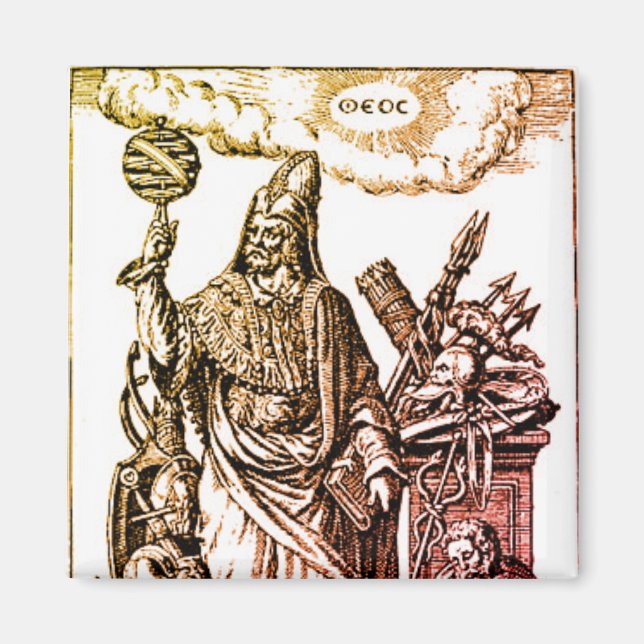 Íman Hermes Trismegistus (Hermes o Triplo-Maior) (Frente)