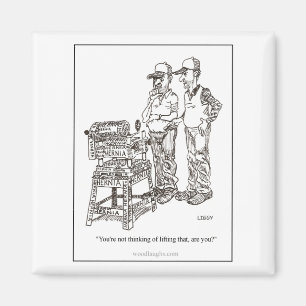 Íman Hernia Cartoon Magnet