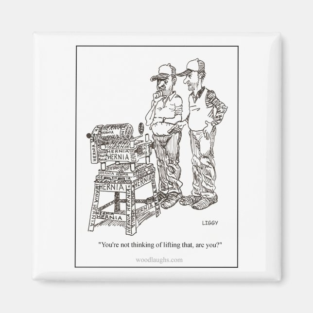 Íman Hernia Cartoon Magnet (Frente)